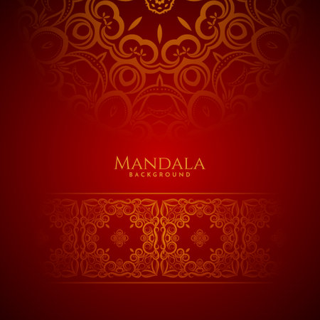 luxury mandala gold color with stylish background vectorのイラスト素材