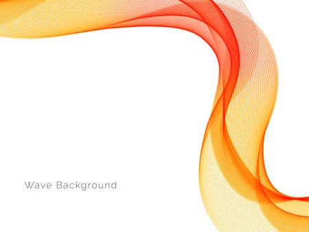 Abstract color wave design element wavy abstract background vectorのイラスト素材