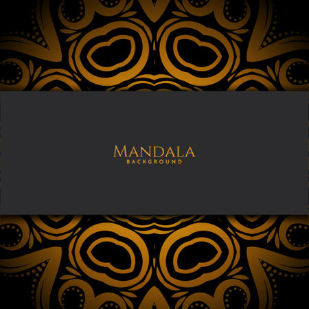 Mandala design decorative ethin background illustration vectorのイラスト素材