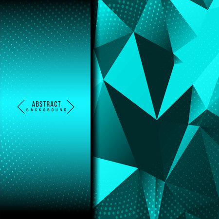 Blue abstract geometric low poly stylish design background vectorのイラスト素材