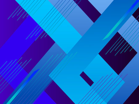Modern geometric design abstract blue background vectorのイラスト素材