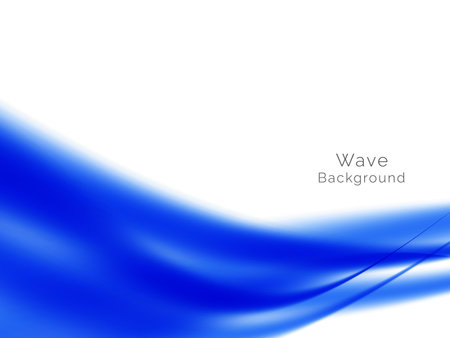 blue wave elegent design background vectorのイラスト素材