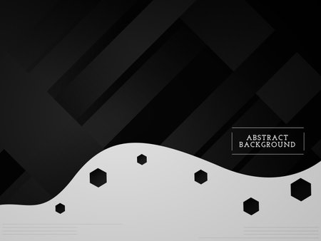 Dark geometric black abstract background elegent design pattern vectorのイラスト素材