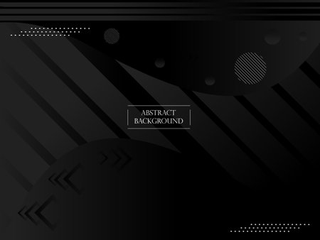 Dark geometric black abstract background elegent design pattern vectorのイラスト素材