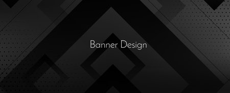 Dark geometric black abstract background elegent design pattern vectorのイラスト素材