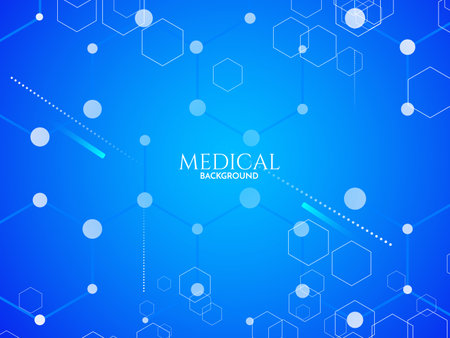 Blue healthcare and medical science background Vectorのイラスト素材