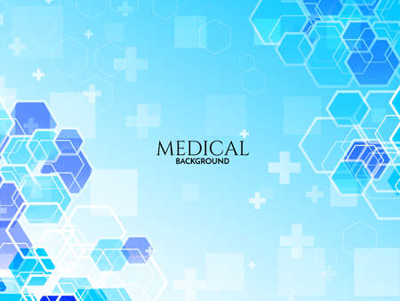 Blue healthcare and medical science background Vectorのイラスト素材