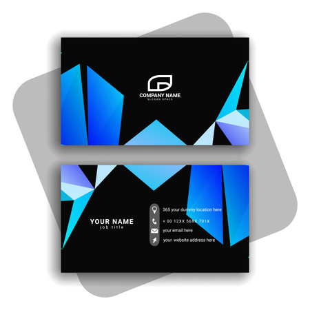colorful  Modern Business-Card Set vectorのイラスト素材