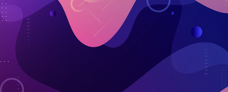 Abstract geometric modern decorative design banner pattern background vector