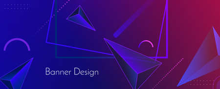 Modern stylish abstract geometric elegant banner pattern background vectorのイラスト素材