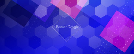 Modern stylish abstract geometric elegant banner pattern background vector
