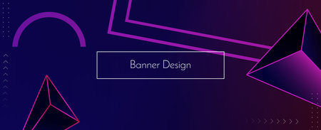 Modern stylish abstract geometric elegant banner pattern background vectorのイラスト素材