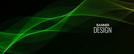 Abstract background green modern elegant colorful banner background vectorのイラスト素材