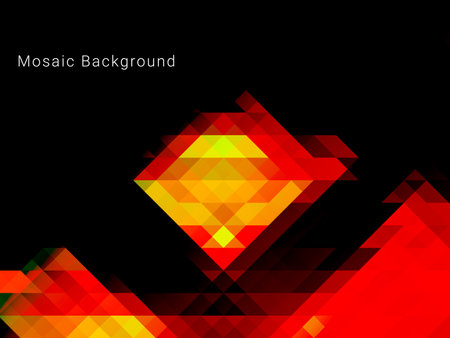 Abstract geometric red mosaic modern elegant background vectorのイラスト素材