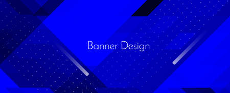Abstract blue geometric colorful mosaic shape banner pattern background vectorのイラスト素材