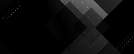 Dark geometric black abstract background elegent design pattern vectorのイラスト素材