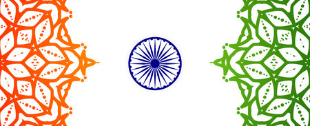 15th august happy indepence day of india background pattern vector