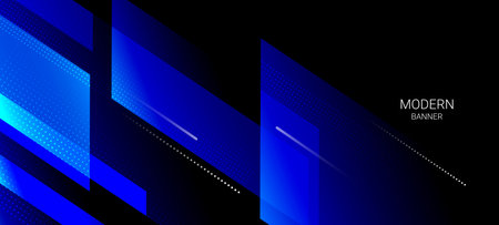 Abstract blue elegant geometric colorful decorative design banner background vectorのイラスト素材