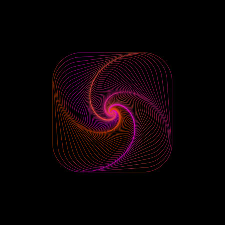 Abstract geometric colorful gradient symbolic icon pattern vector