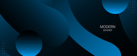 Abstract geometric blue elegant modern pattern colorful banner background vectorのイラスト素材