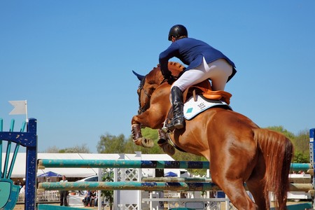 Looking for the next barrierの写真素材