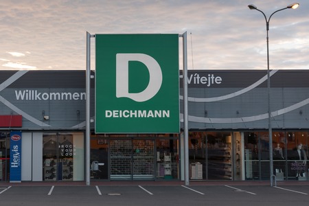 13 of September, 2017 Editorial photo of Deichmann market, Opava, Czech Republic, CZのeditorial素材