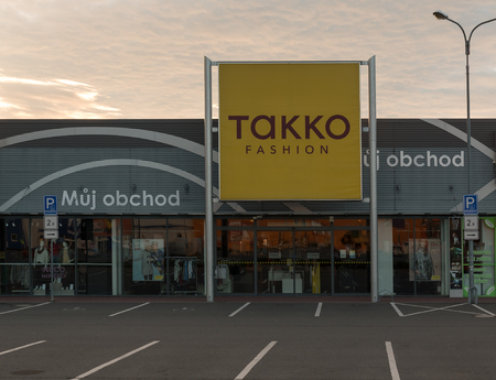 13 of September, 2017 Editorial photo of Takko market, Opava, Czech Republic, CZのeditorial素材