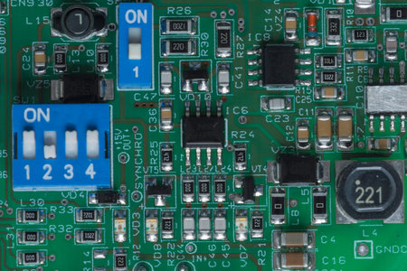 Electronics board in detail