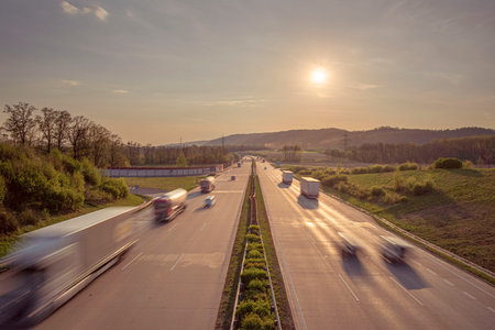 High traffic level on the highway