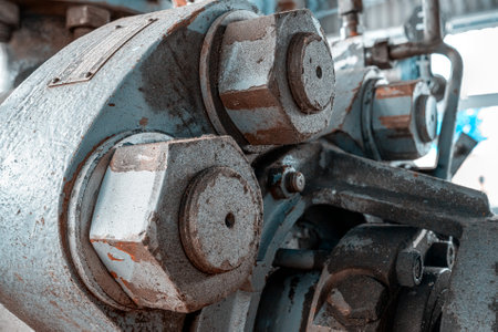 Detail of a very old pump. Detail ofの写真素材