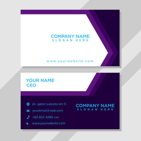 blue color concept technology business cardのイラスト素材