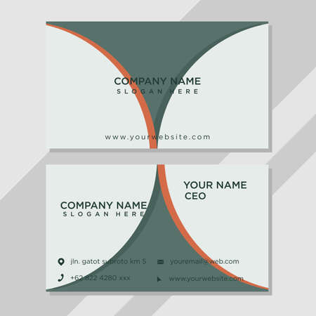 organic color circle concept business cardのイラスト素材
