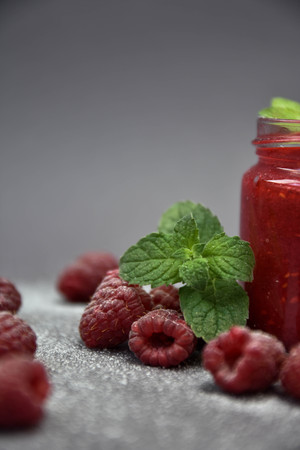 Raspberry smoothies, art soft focusの写真素材