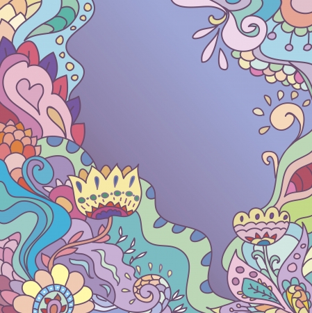 Floral design illustrationの写真素材