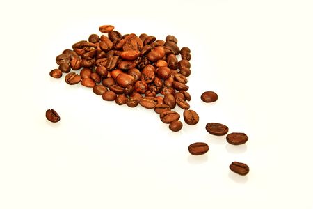 Mound of coffee beansの写真素材