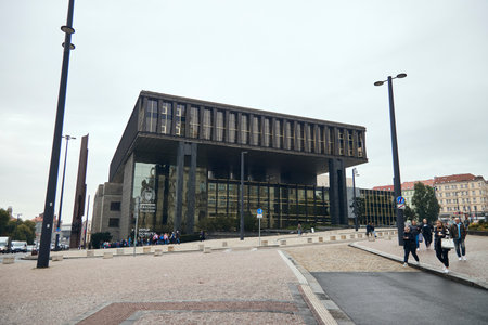 New National Museum in Prague - ex-parliament building of the Communist era, now a venue for temporary exhibitions on Czech culture.のeditorial素材
