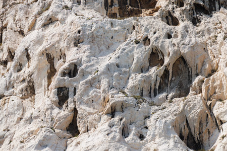 The most beautiful rugged rock on the island.の写真素材