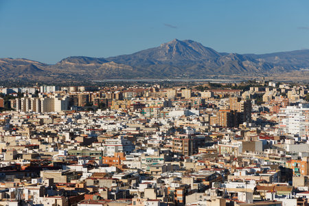 Dense urban development in Alicante.の写真素材