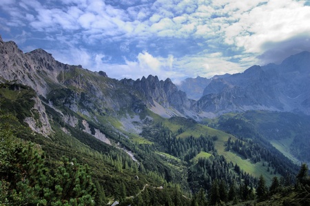 Austrian mountain landscapeの写真素材
