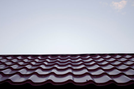 Roof tiles on the street during the day