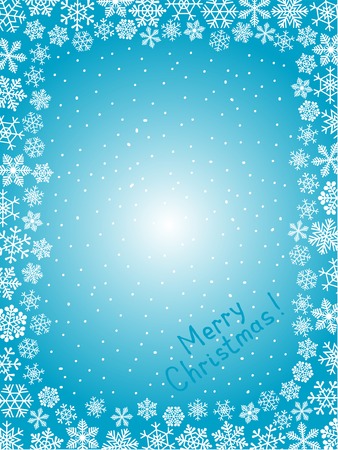 Frozen window with the caption dedicated to Christmas.のイラスト素材