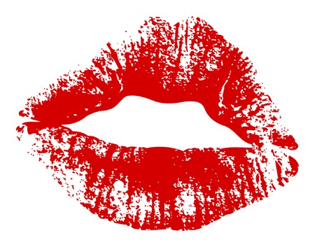 Vector of kiss print.のイラスト素材