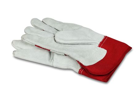 Work gloves isolated on the white backgroundの写真素材