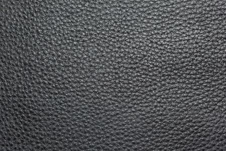 Close-up view of black leather texture. の写真素材