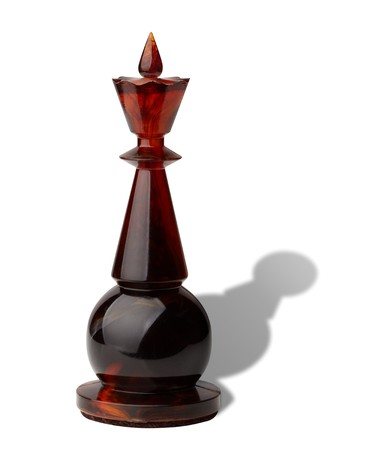 Chess king with pawn's shadowの写真素材