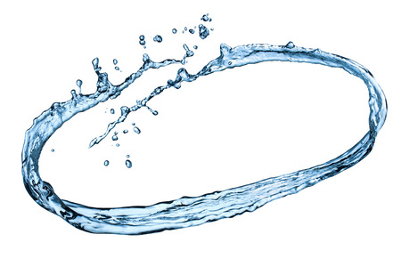  Water splash isolated on the white background の写真素材
