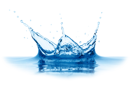 Water splash, isolated on the white background.の写真素材