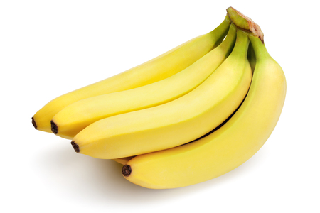 Bananas isolated on the white background,の写真素材