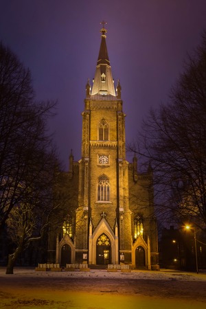 St. Paul's Church is a Lutheran church in Riga, Latviaの写真素材