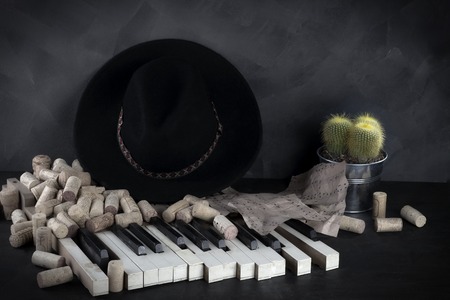 Talented composer found himself dependent on alcoholの写真素材
